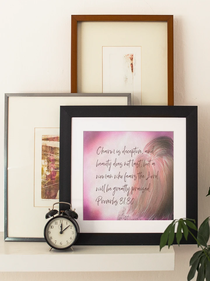 Proverbs 31:30 Bible Quote Art Print product image (1)