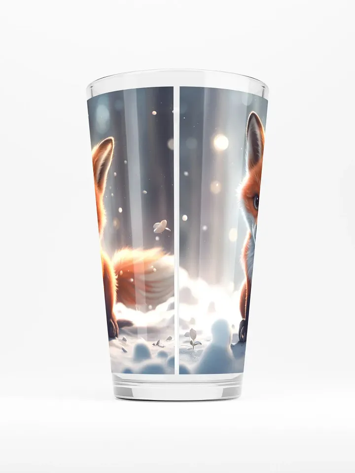 Snow Fox Pint Glass product image (2)