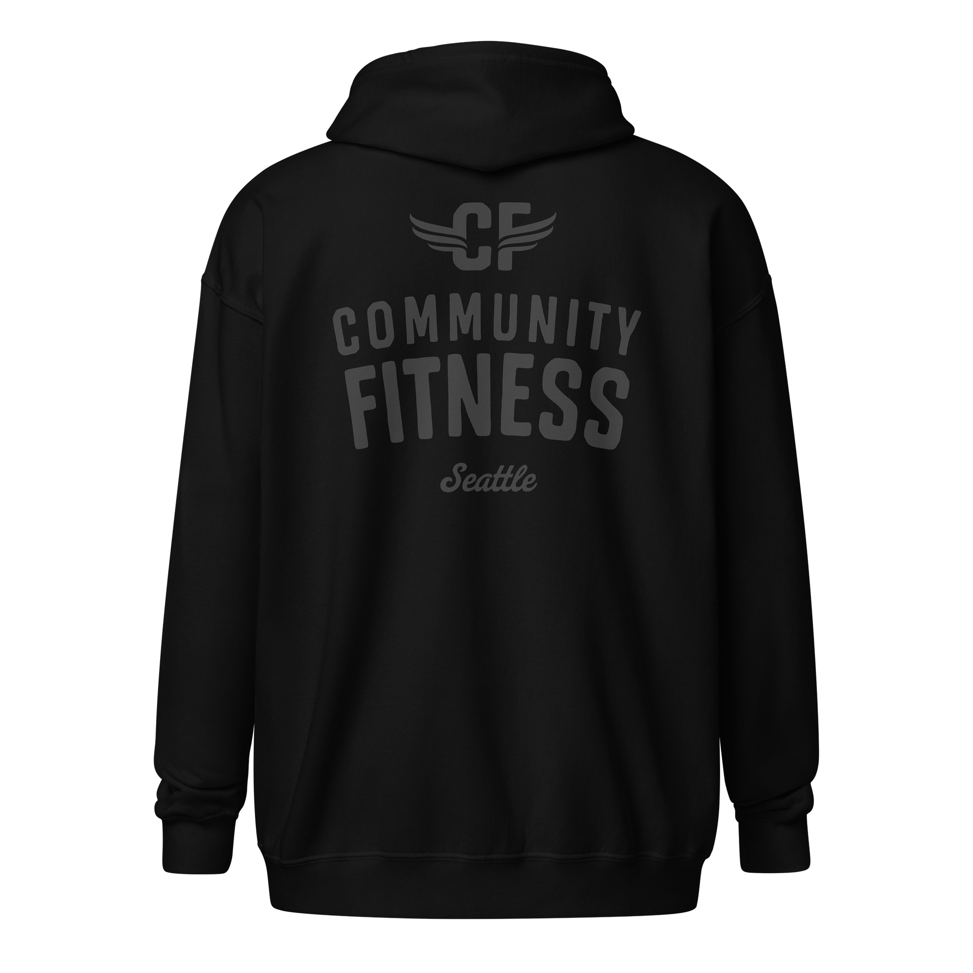 Classic Zip Hoodie | Black product image (2)