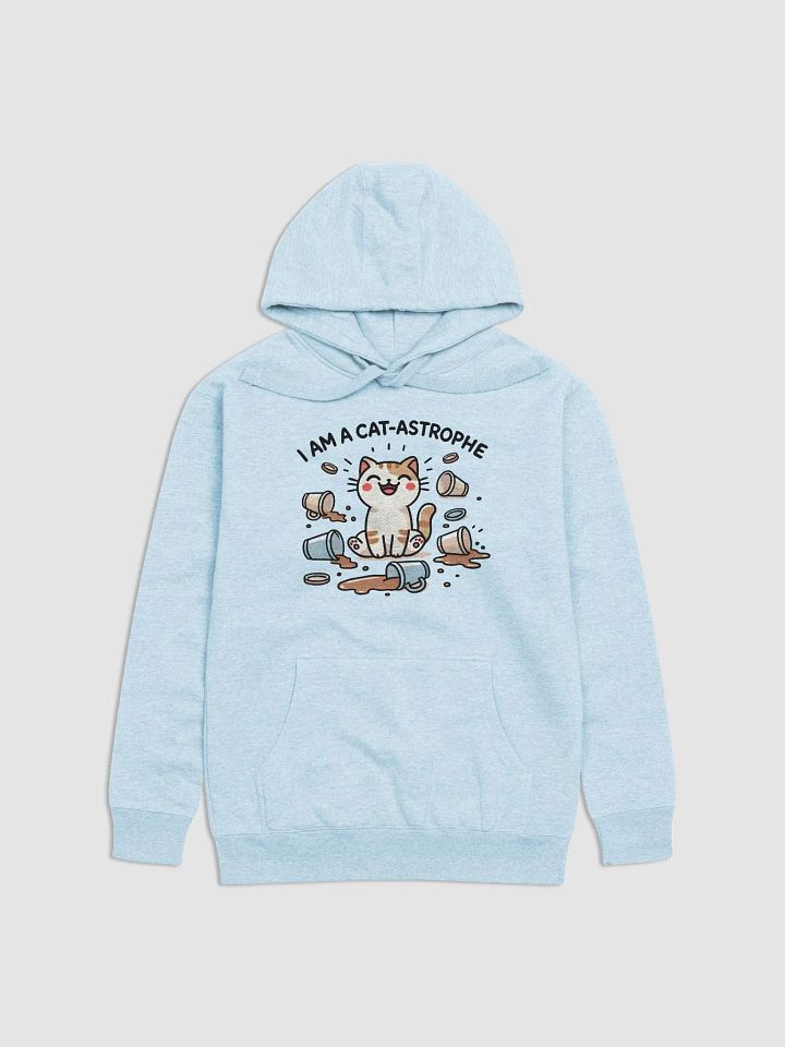 I am a cat-astrophe hoodie product image (1)