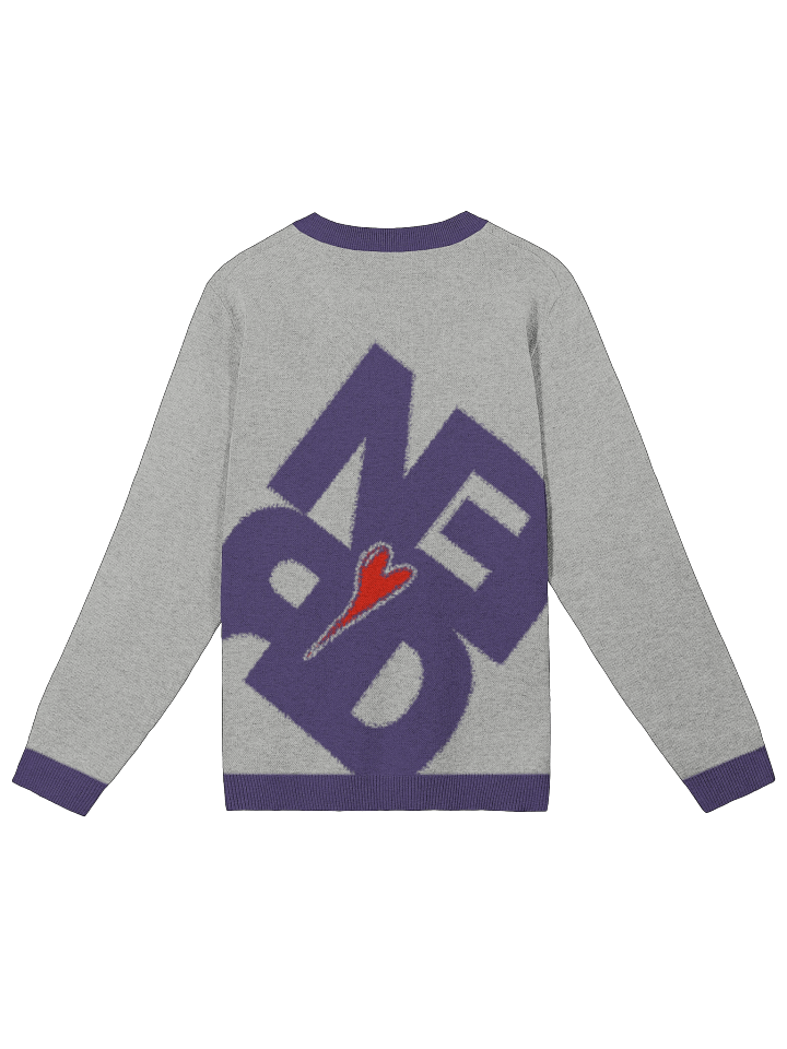 Nerd Heart Knit Sweatshirt (Streamer Edition) product image (6)