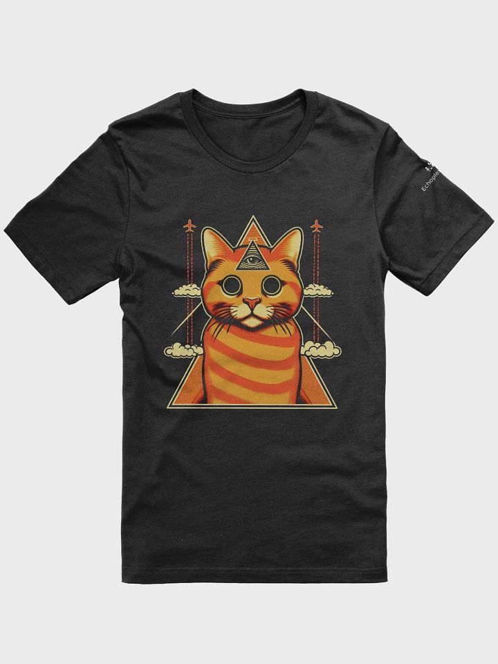 Illuminati Chemtrails Cat Tee - Dark Colors product image (4)