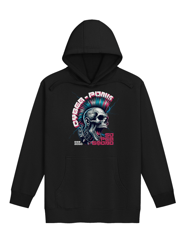 Cyber Punk Skull Graphic Comfort Hoodie product image (1)