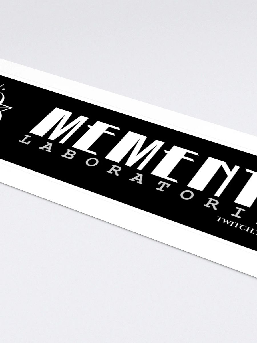 Memento Laboratories Logo [Black] Bumper Sticker product image (4)