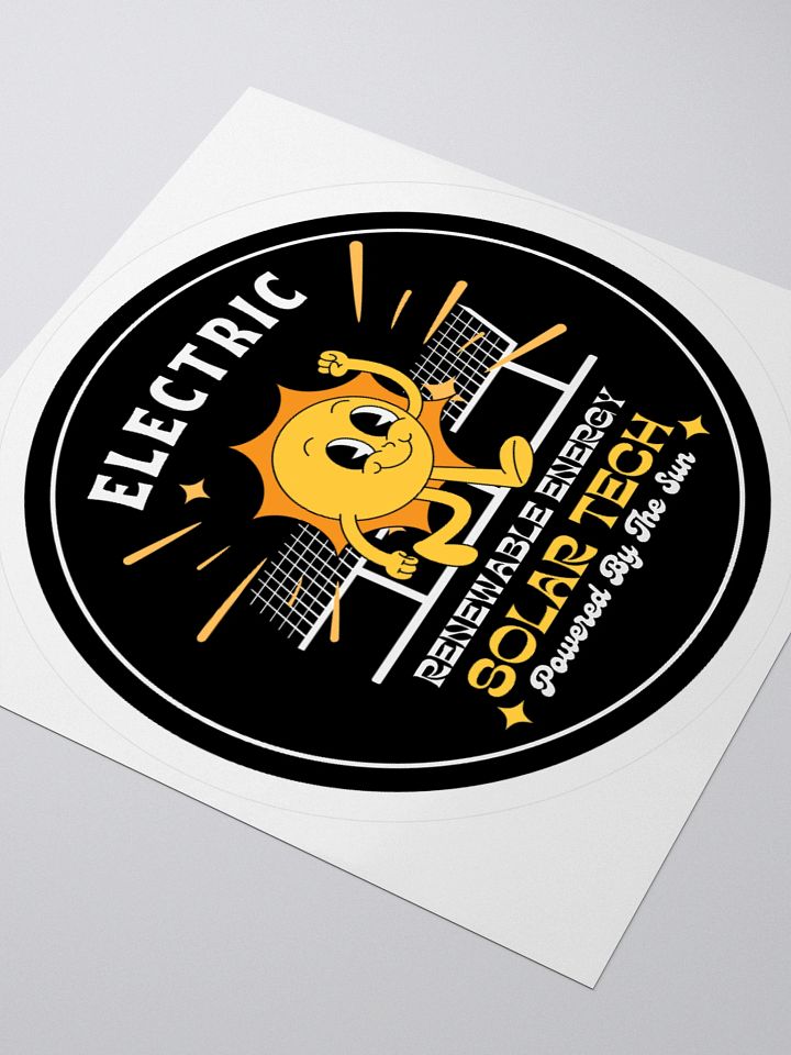 Powered by Solar Sticker product image (1)