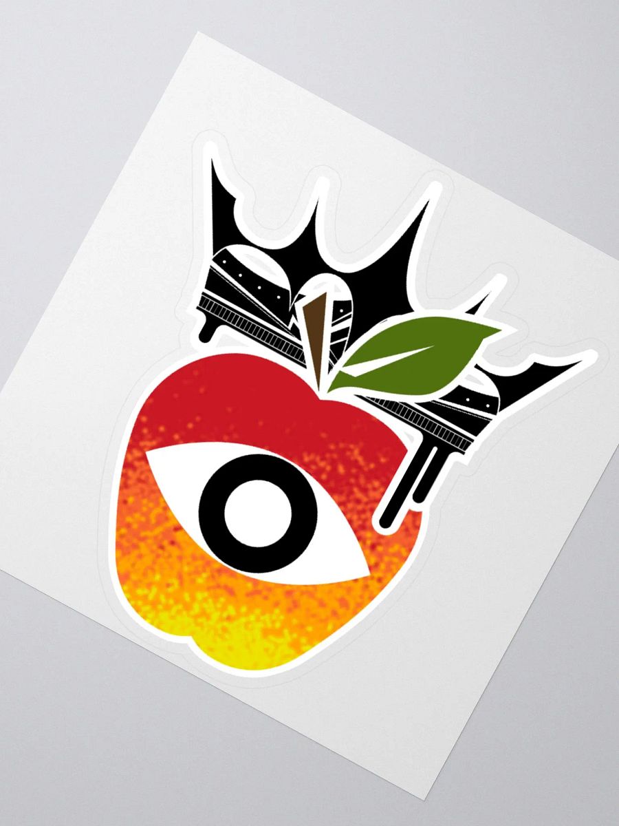 Crowned Apple LARGE (Color) ✦ Kiss Cut Stickers product image (5)