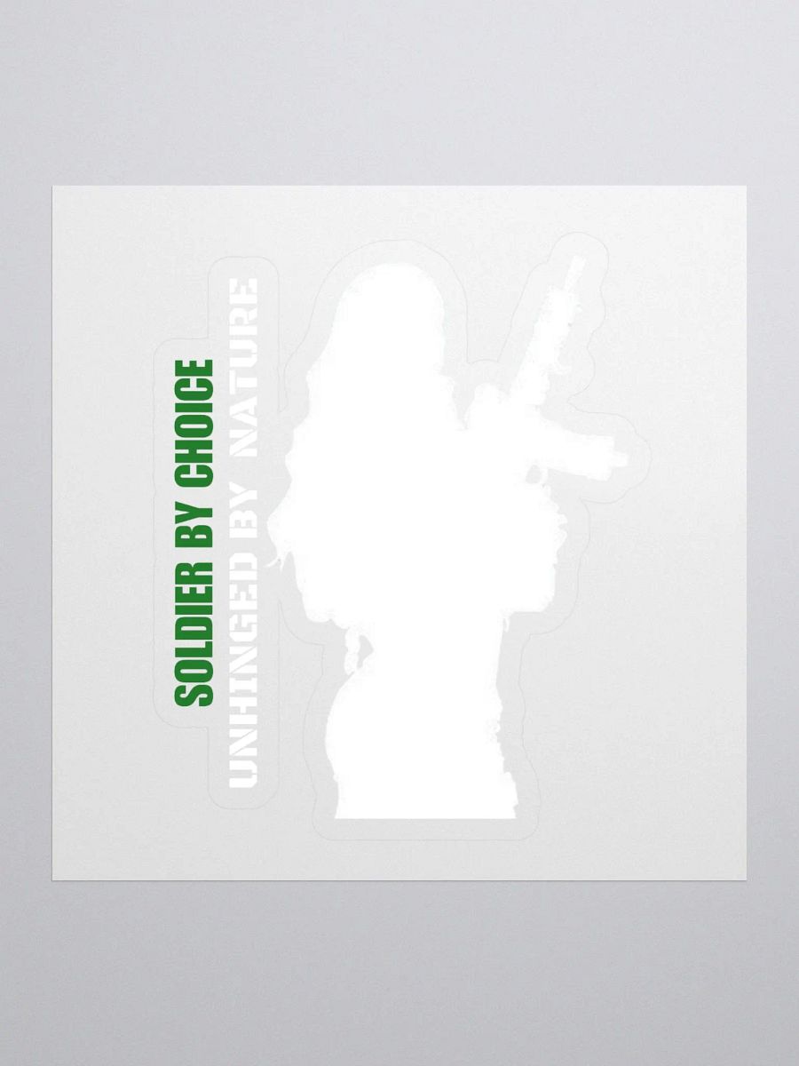 SOLDIER BY CHOICE FEMALE DECAL product image (1)