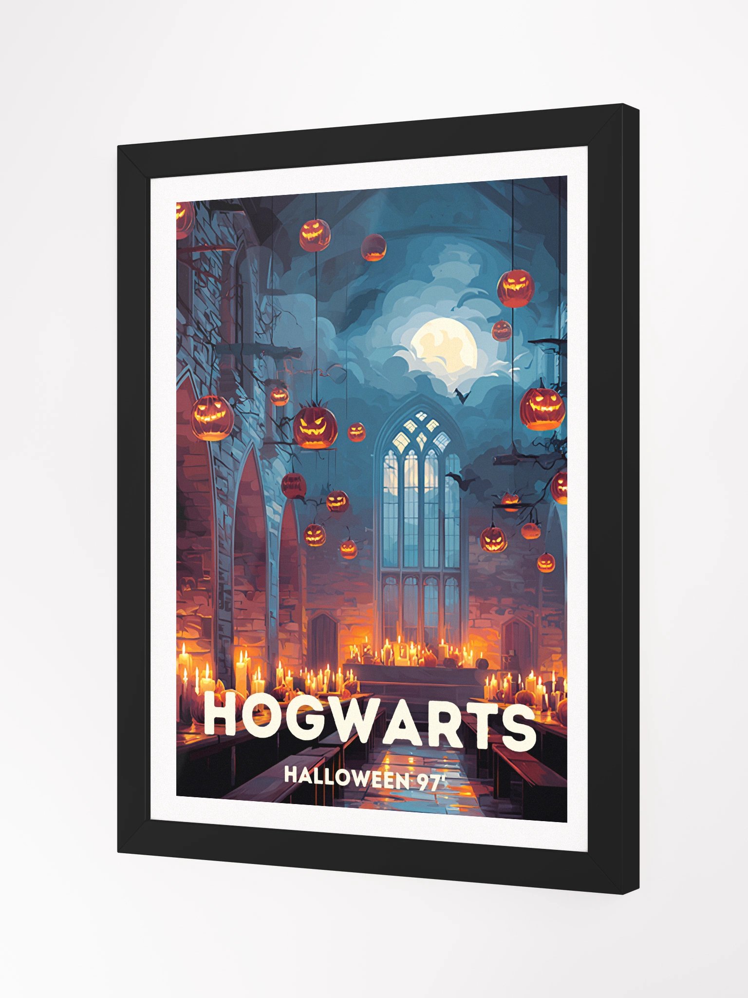 Hogwarts Magic School Halloween Fall Vintage Travel Poster product image (18)