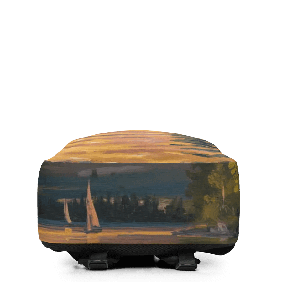 Sunset Lake Sailing, Minimalist Backpack product image (4)