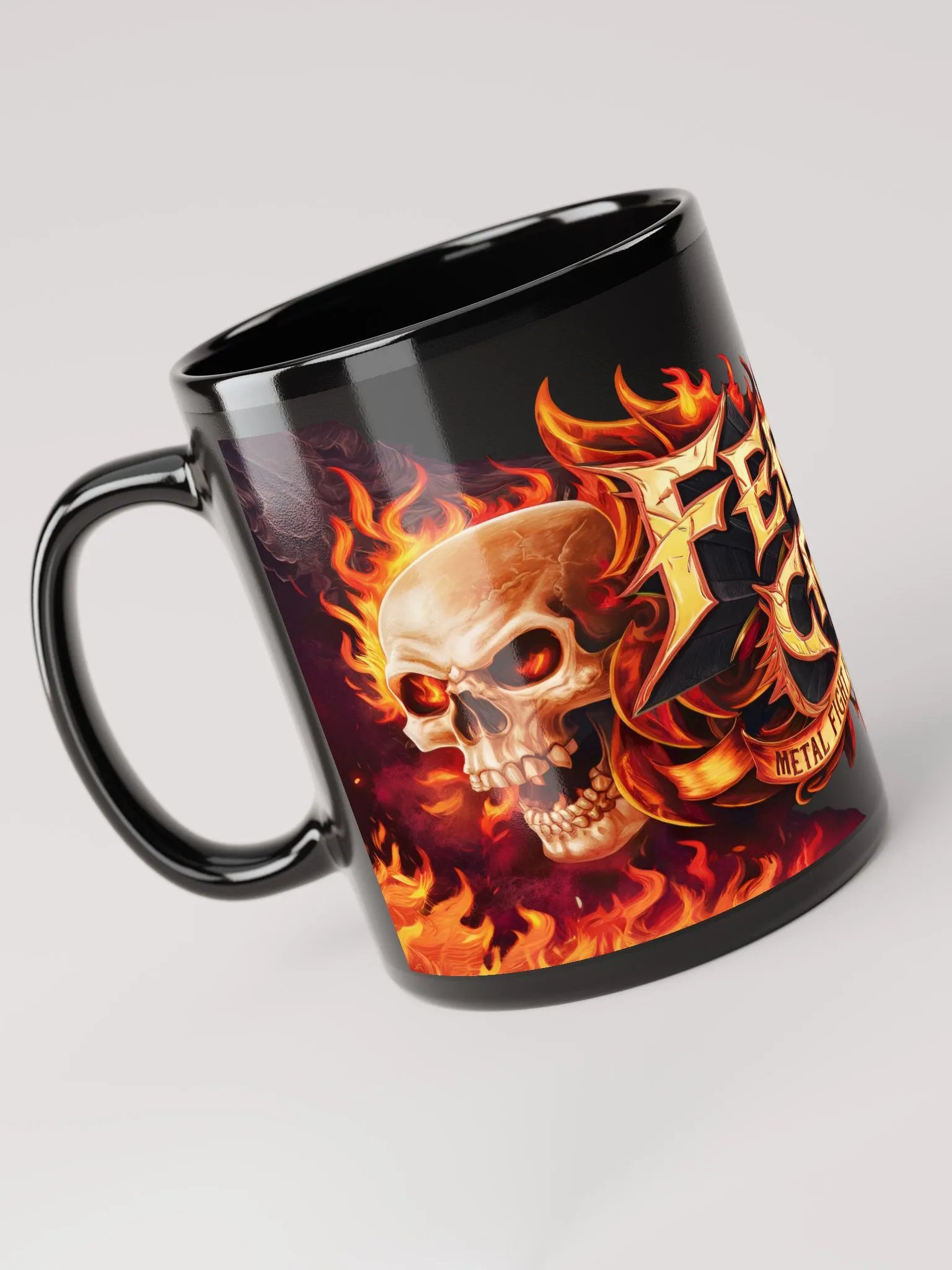 Feral Cry Fiery Skulls Mug product image (5)
