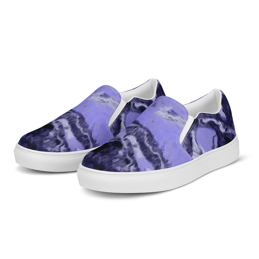 Purple Fluid Art Canvas Shoes product image (3)