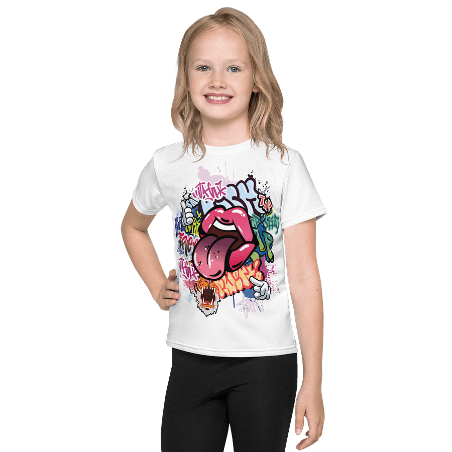 Kids Crew Neck T-Shirt Street Graffiti All-Over Print product image (1)