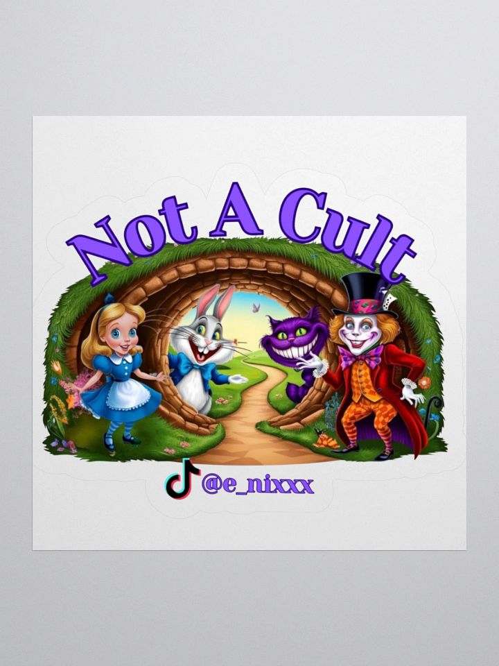 Not A Cult Sticker product image (2)
