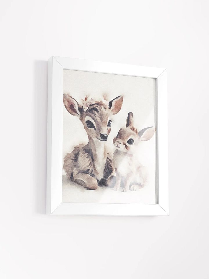 Fawn and Bunny Companions Watercolor Print product image (38)