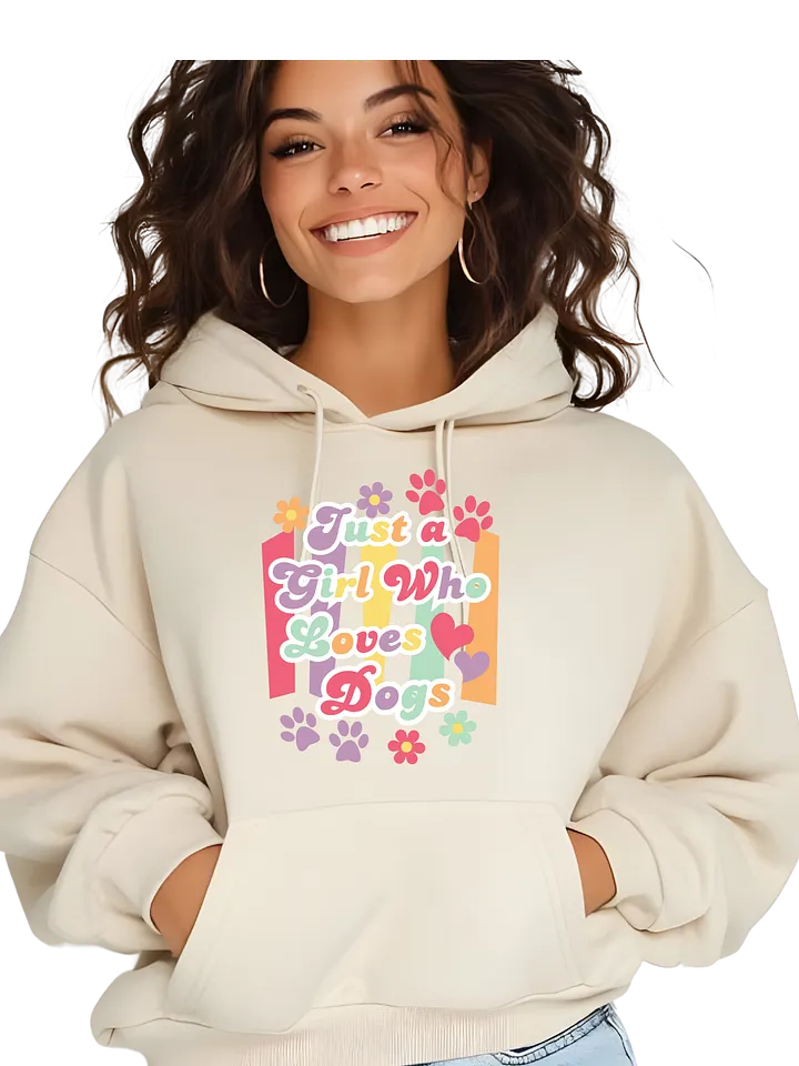 Just A Girl Who Loves Dogs Gildan Classic Hoodie product image (14)