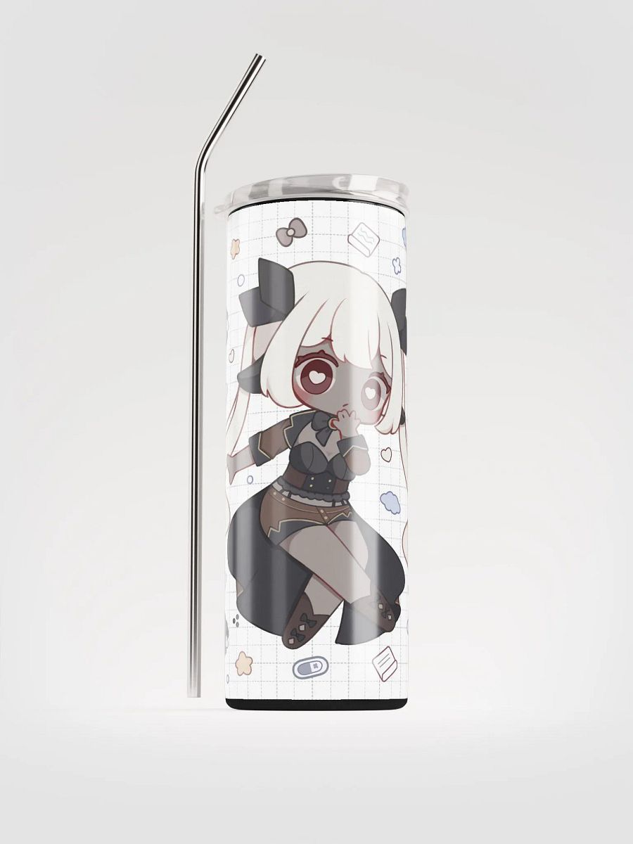 Lila Chibi Doodle Tumbler + Straw product image (1)
