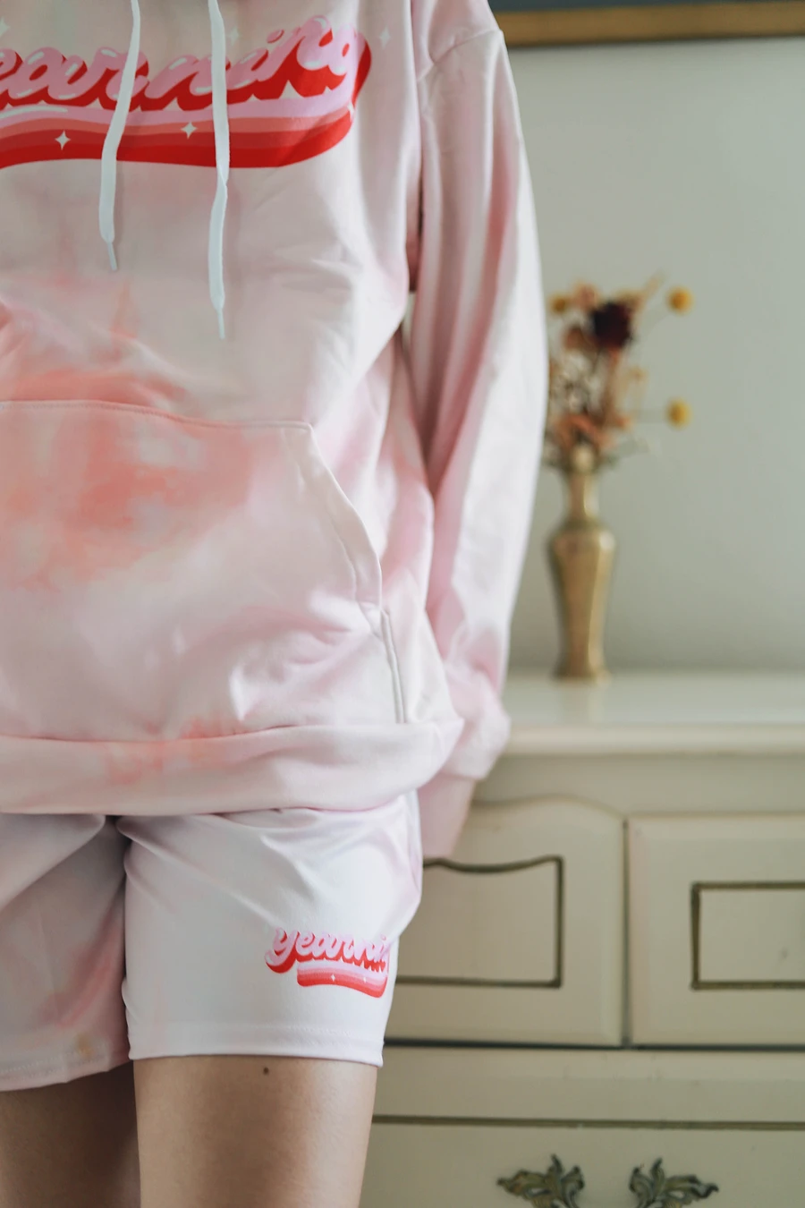 Yearning Pink TieDye Shorts product image (2)