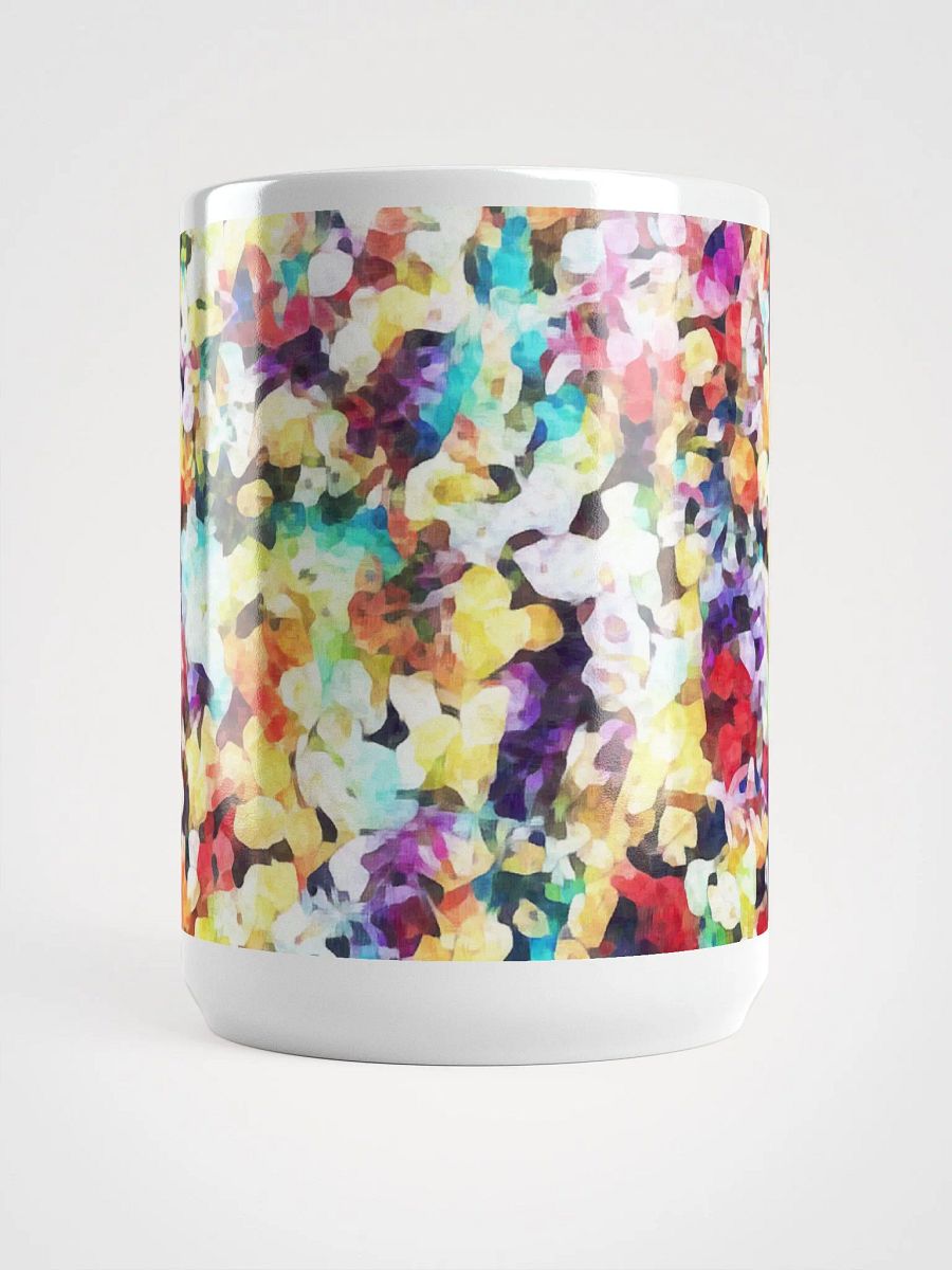 Abstract Graphic | White Coffee Mug | Impatiens Floral product image (2)