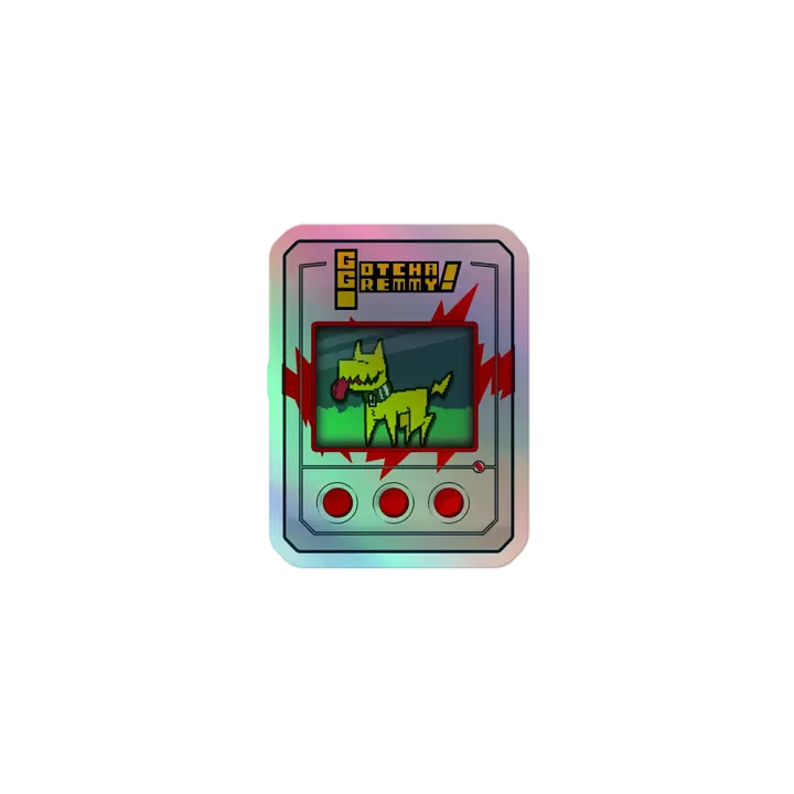Gotcha Gremmy! [RARE White/Red] - Sticker product image (1)