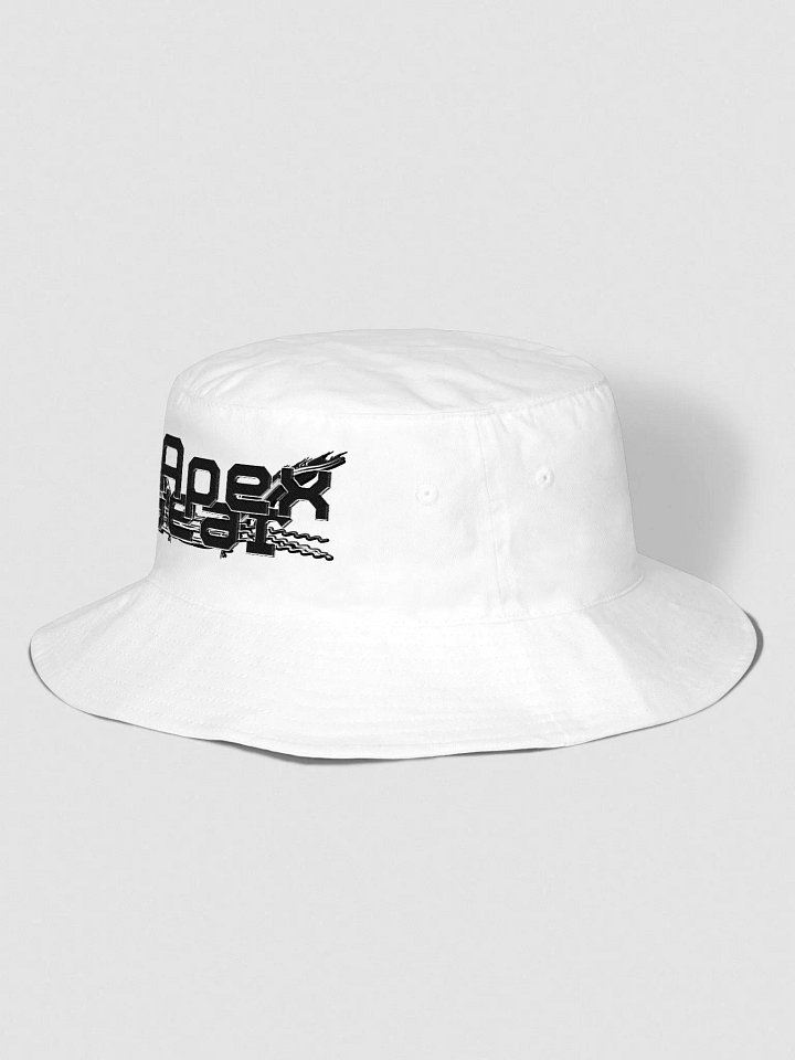 Bucket Hat - Embroidered - Black HApex Gear White Logo product image (17)