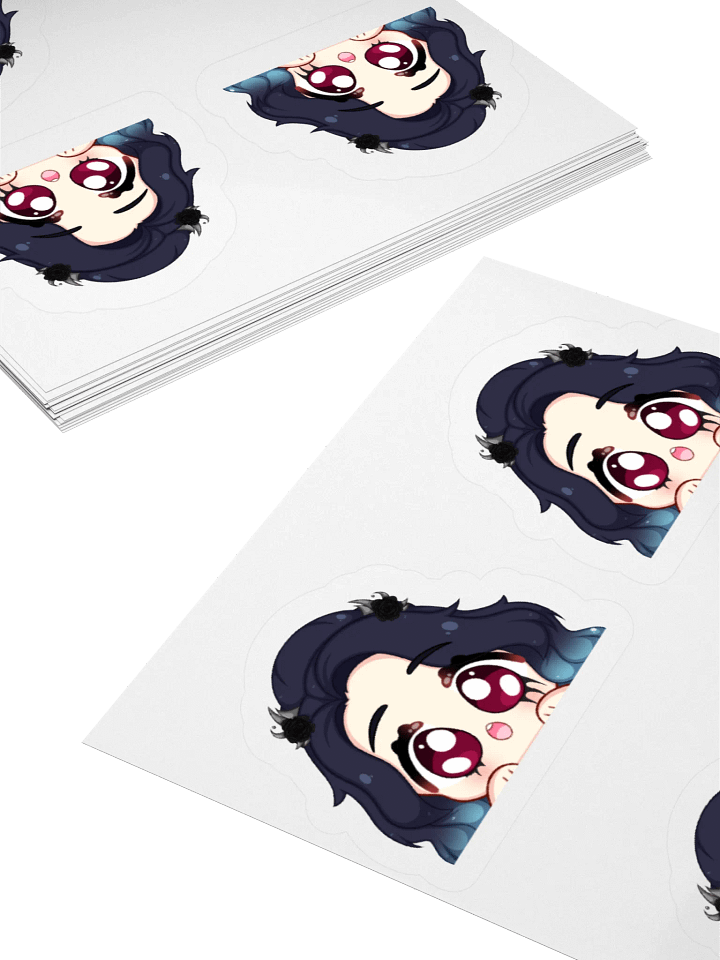 Lily Cyren "Peeking" Kiss-Cut Sticker (x4) product image (2)