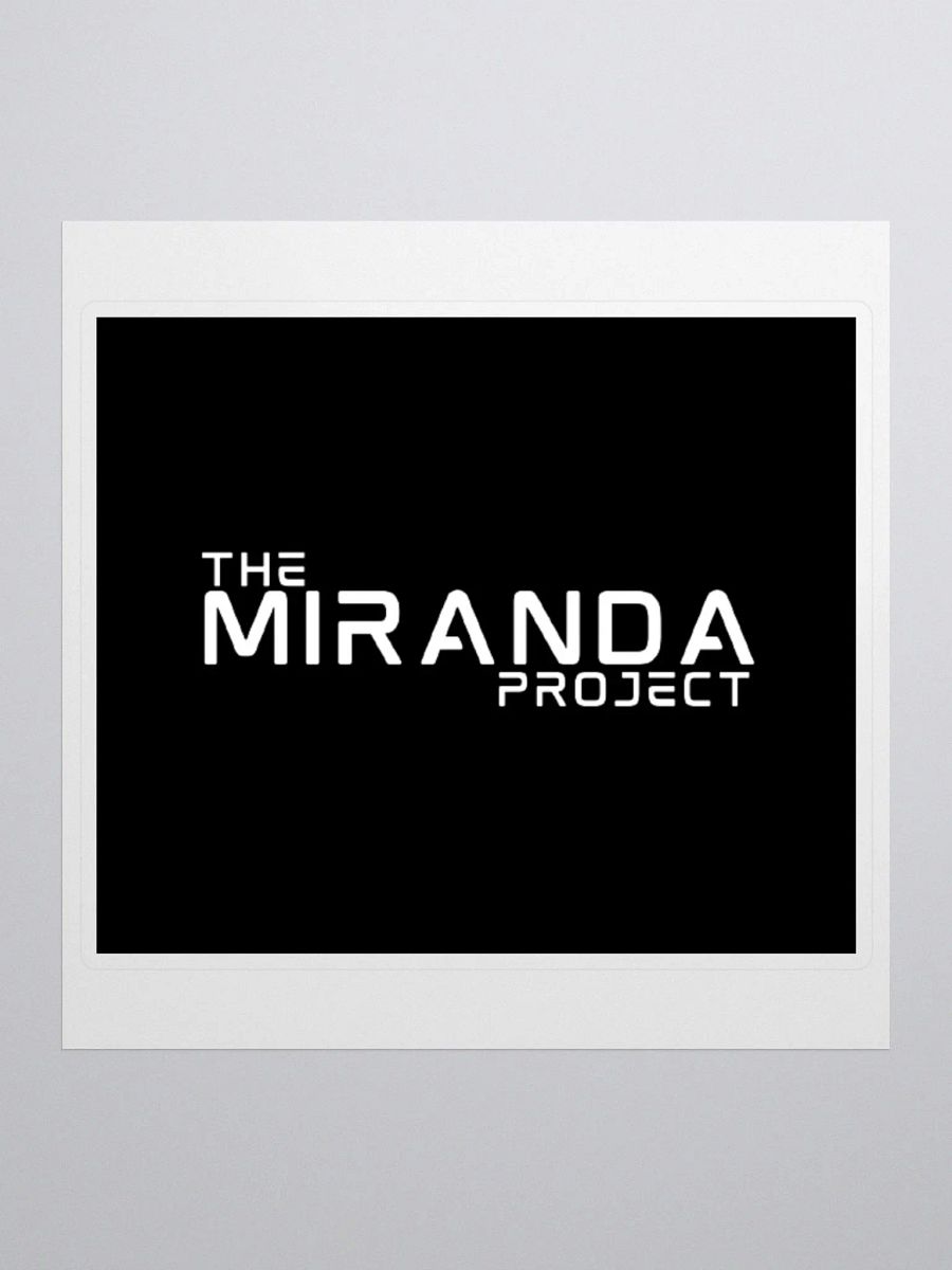 The Miranda Project White Logo Sticker product image (1)