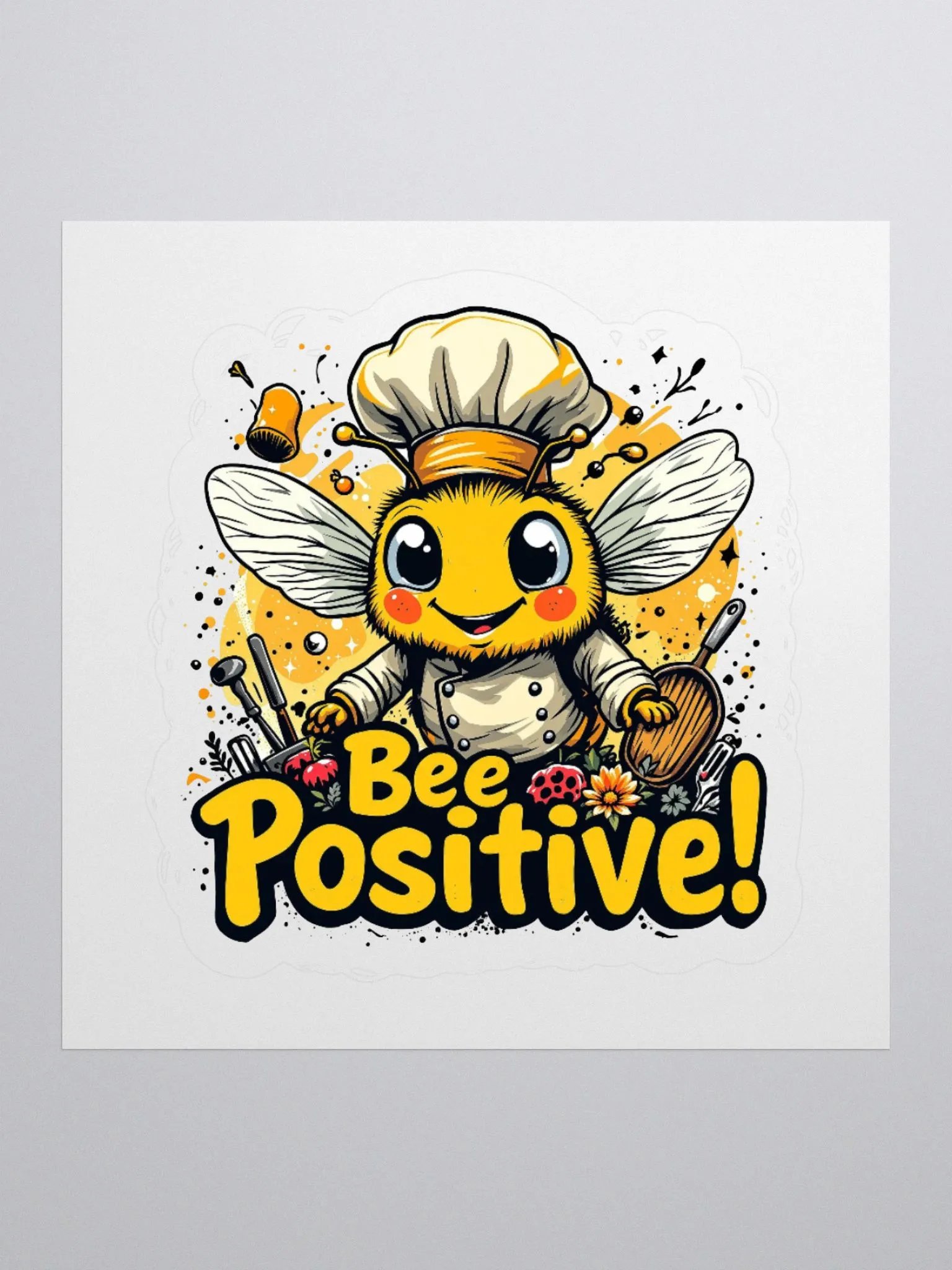 Bee Positive Chef Sticker Pack product image (2)