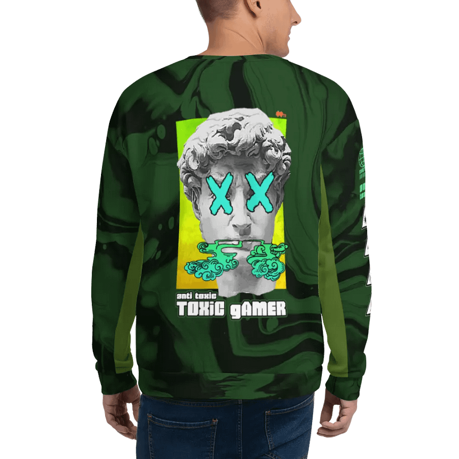 All-Over Print Anti-Toxic-Toxic-Gamer Sweatshirt product image (4)