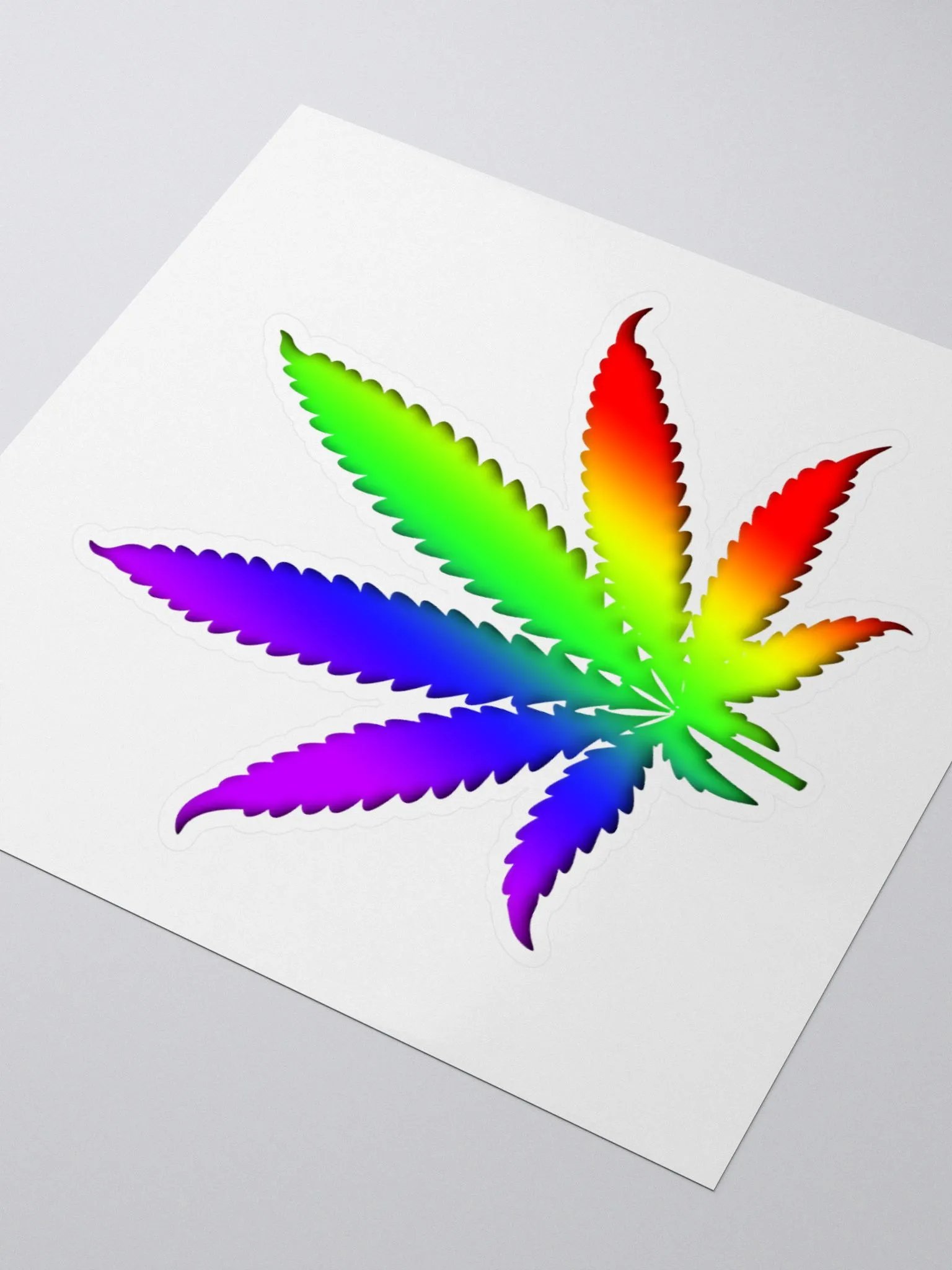 Rainbow Canna Leaf Sticker product image (3)