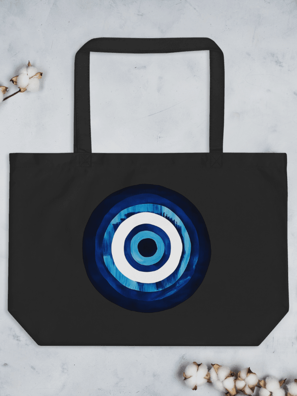 Blue Mati Organic Cotton Tote in Black – Protection & Style in One product image (5)
