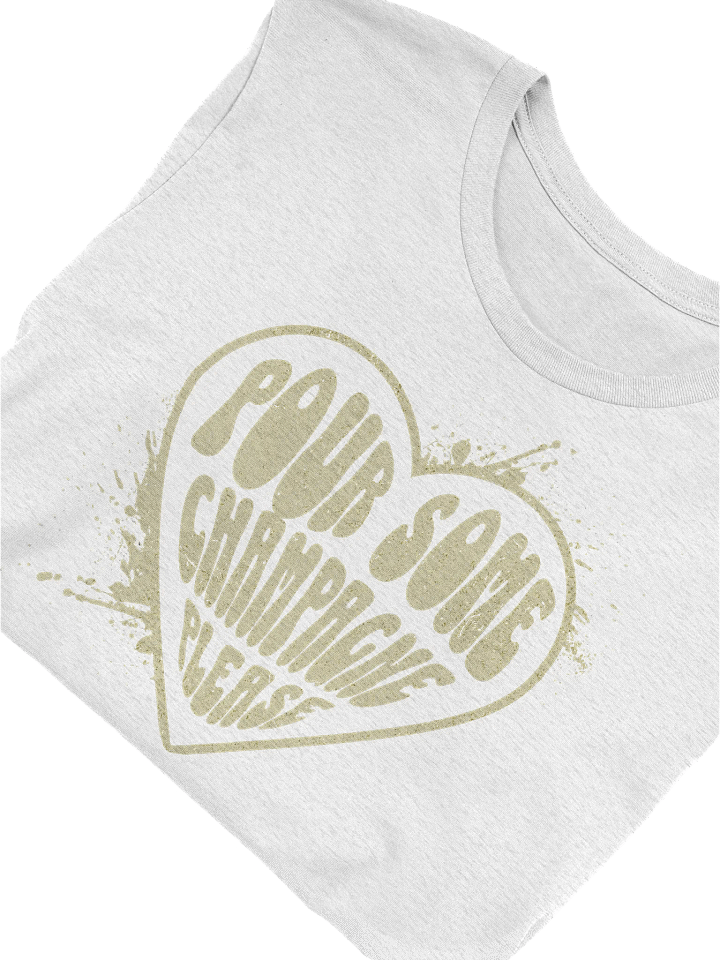 "Pour Some Champagne Please" Wine Aesthetic T-Shirt product image (1)