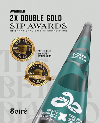 NOT A PIRATE IN SIGHT - JUST GOLD 🏆

SOIRÈ Blanco has been awarded DOUBLE GOLD in both taste and design at the 2025 SIP Award...