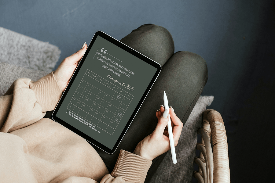 2025 Tablet Wallpaper Calendar: Charles Dickens Quotes product image (5)