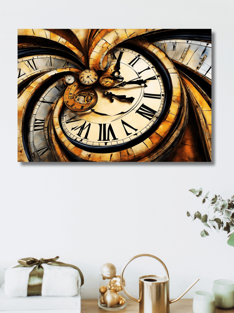 Time Confusion-8 | Canvas Artistic Wall Painting product image (6)