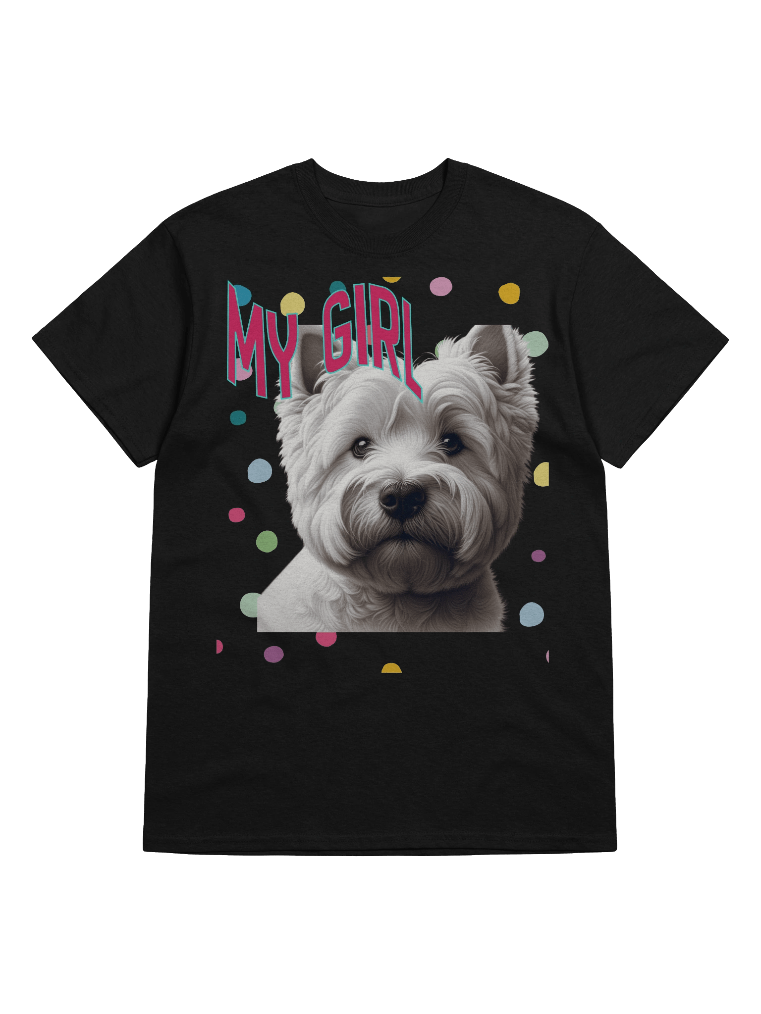 Fluffy Westie Dog 'My Girl' T-Shirt product image (5)