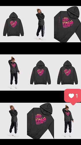 Embrace style and comfort with our Gildan  Classic Hoodie featuring a beautiful heart-shaped  design with the words Love Like...