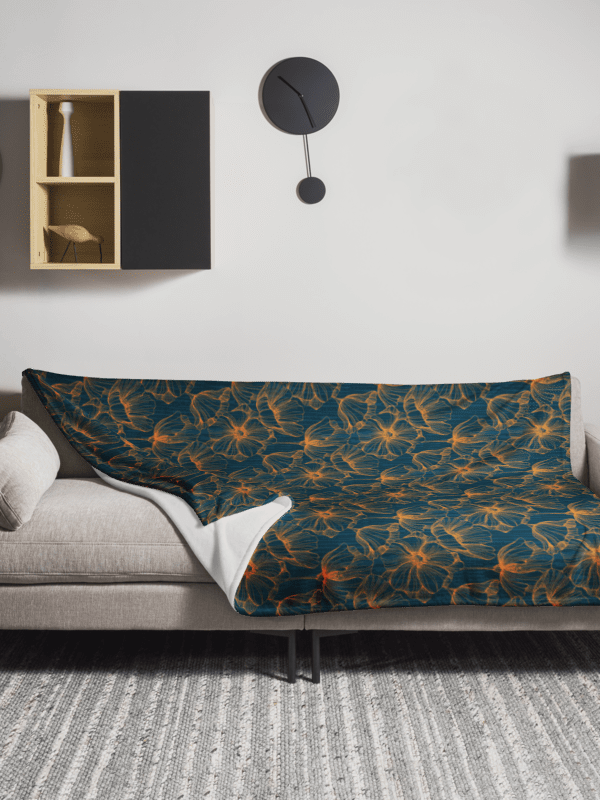 Dark Romantic Floral | Throw Blanket product image (5)