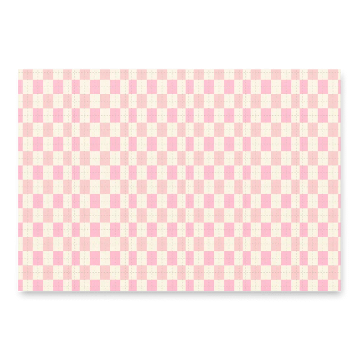 Soft Pink Checkered Gift Wrap Set (Set of 3) product image (2)