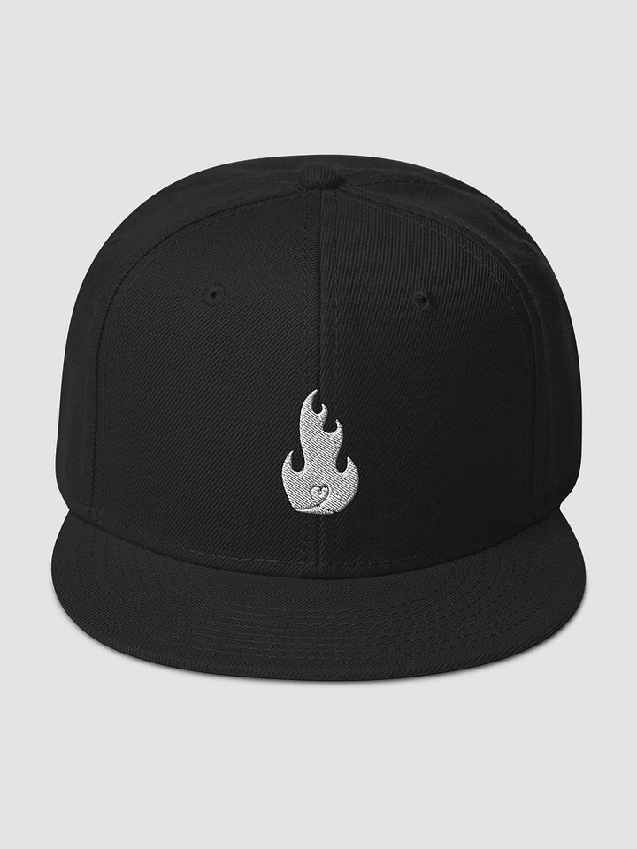 White Fire Baseball Cap product image (1)