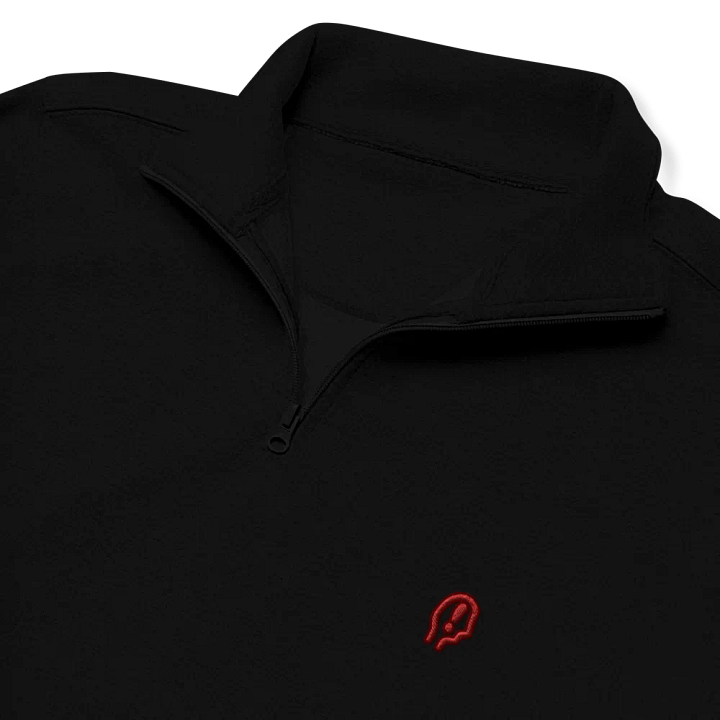 EXCLAIMING MENTALLY (cherry design) embroidered quarter zip product image (1)