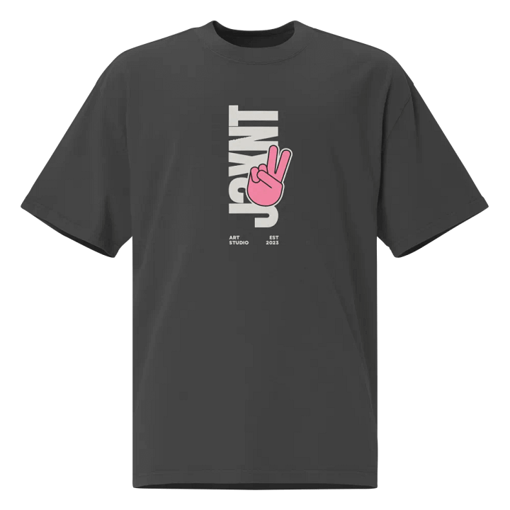 Peace Sign Graphic Oversized Tee product image (1)