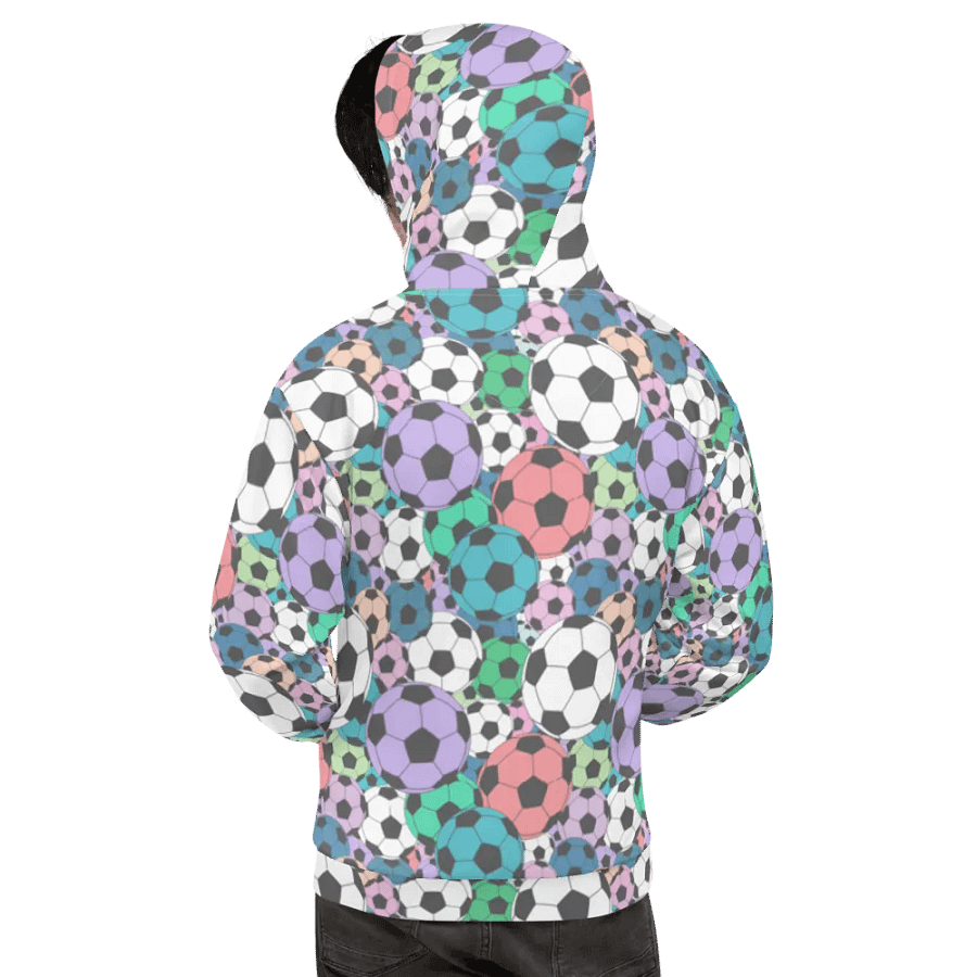 Yay Sports Soccer Football All Over Print Hoodie product image (4)