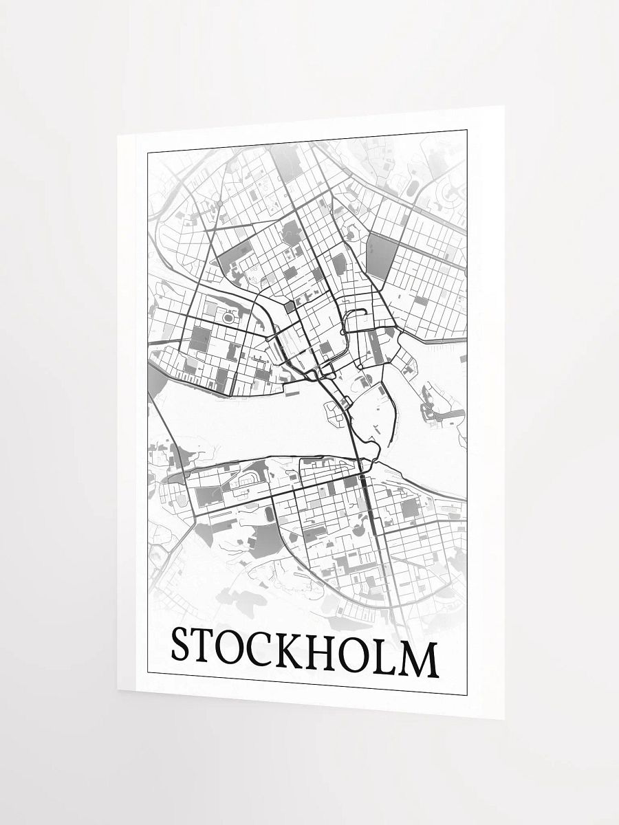 Stockholm, Sweden, city map print product image (6)