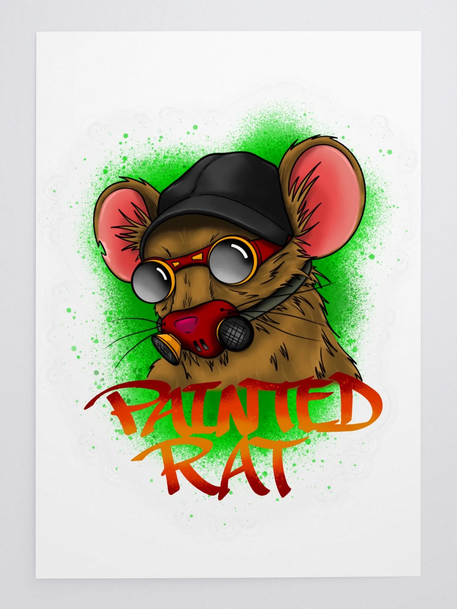 Big Painted Rat Sticker product image (1)