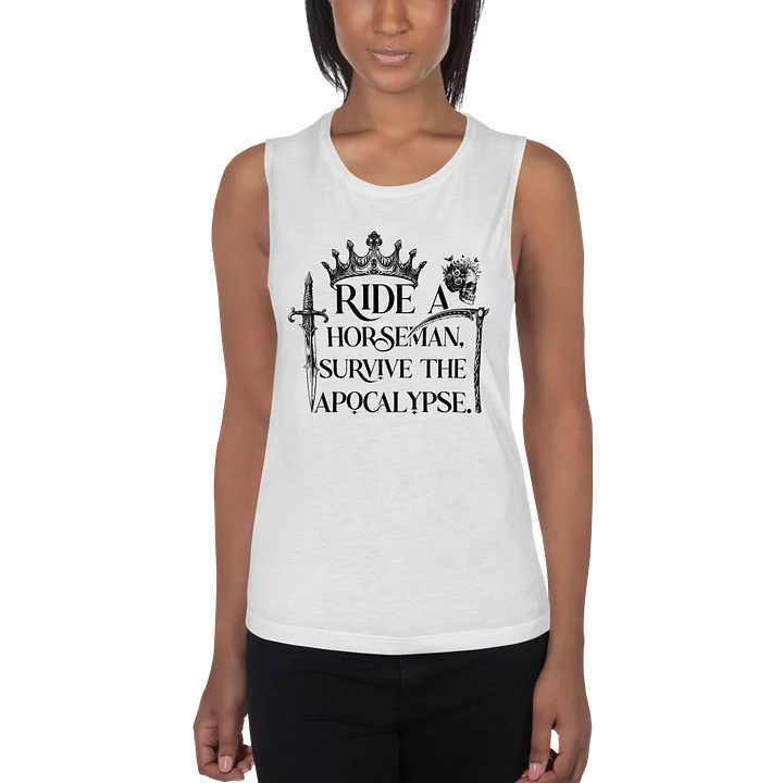 Ride a Horseman Bella+Canvas Women's Flowy Muscle Tank product image (47)