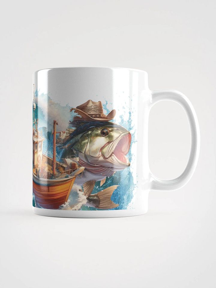 Bass Splash White Glossy Mug product image (1)