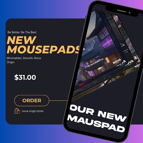 Discover the Liquid NOVA ORIGIN Mouse Pad, where precision seamlessly blends with style to elevate your workspace. Crafted fr...