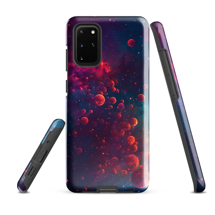 Tough Phone Case for Samsung® - Magenta and Blue Galaxy Sci-Fi Design product image (2)