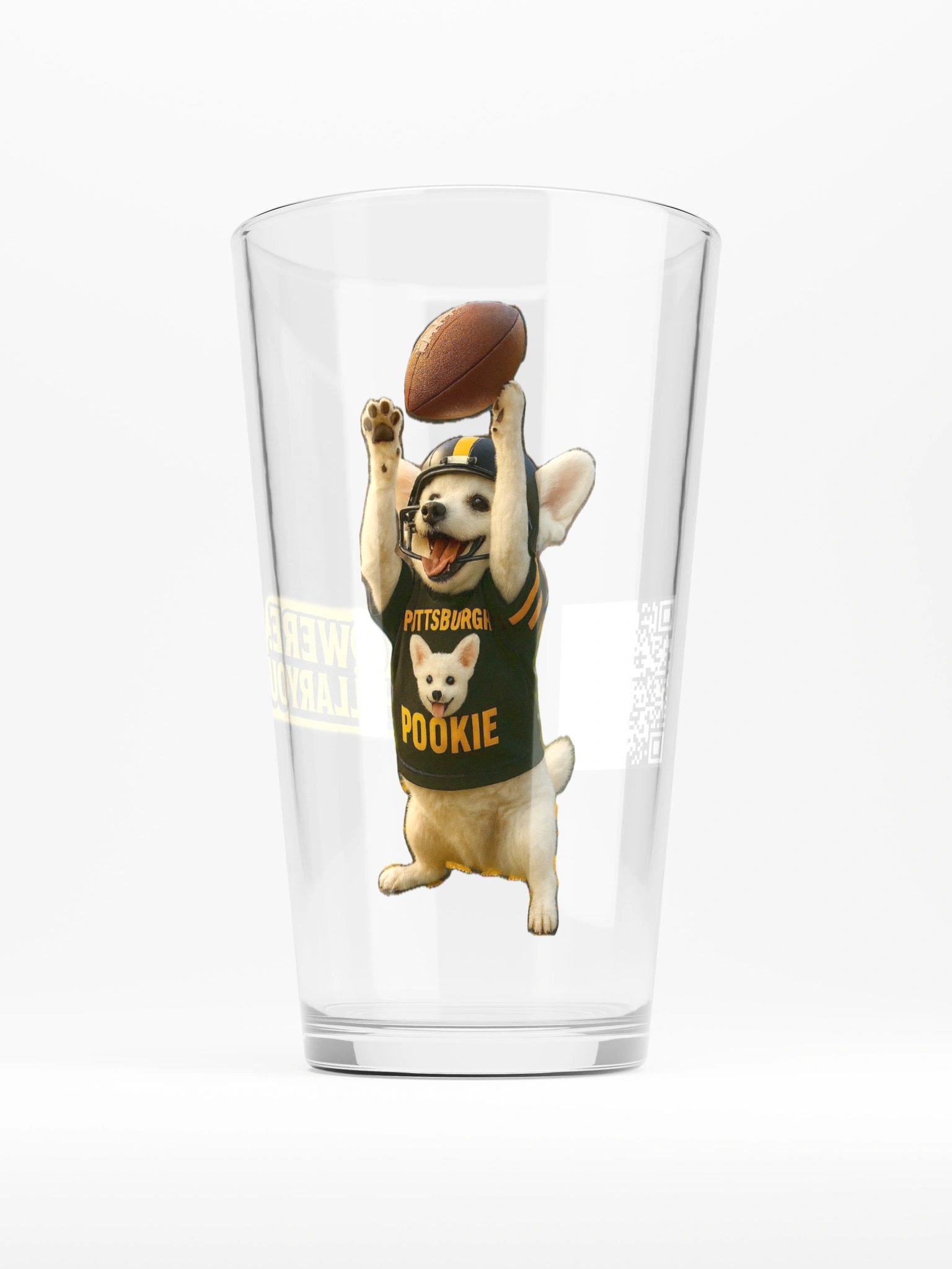 Pittsburgh Pookie Pint Glass product image (1)