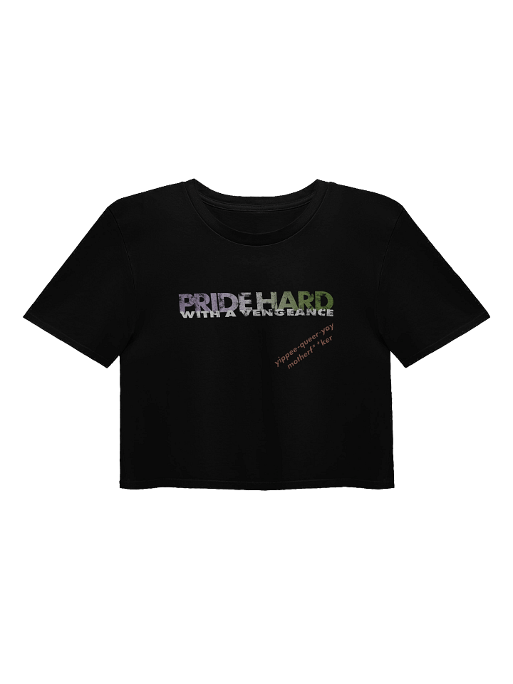 Genderqueer "Pride Hard" Crop Top product image (1)